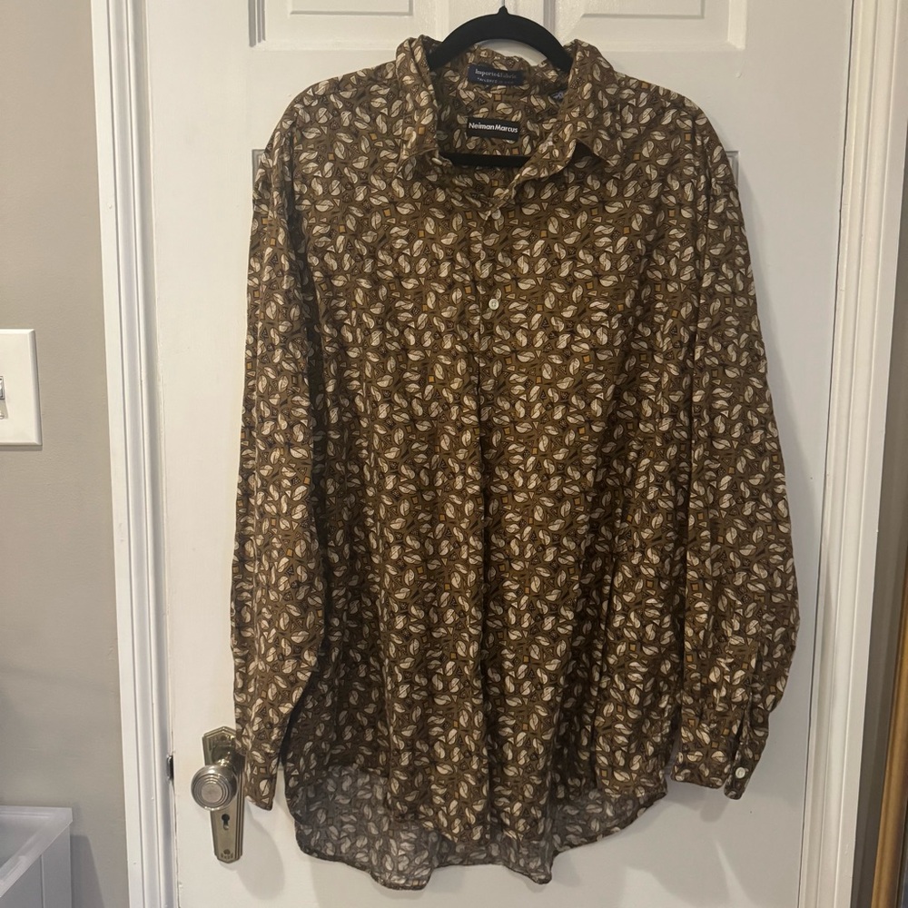 Vintage Neiman Marcus Green Fabulous Print
